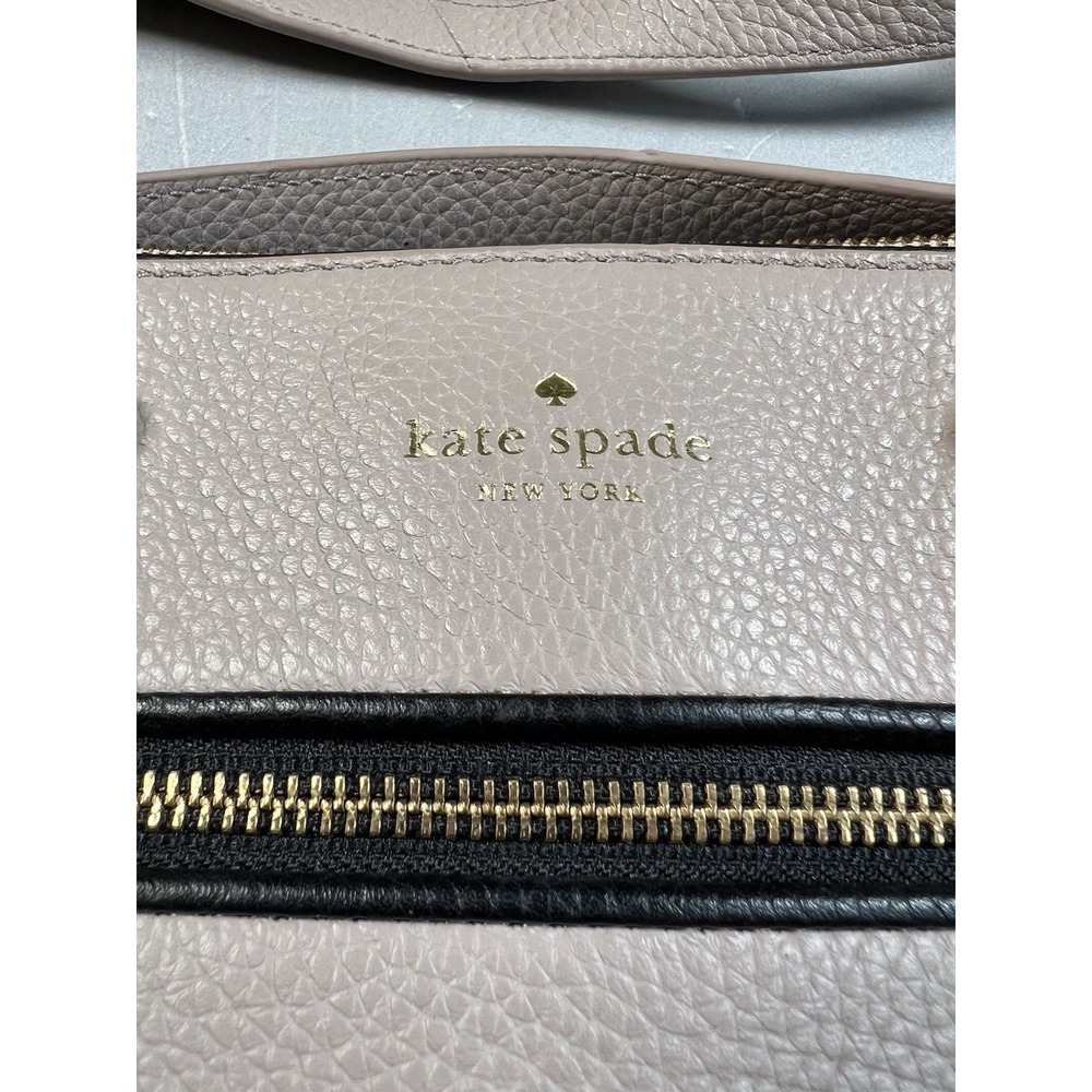 Kate Spade Kalen WKRU4074 Beige Pebbled Leather Satchel With Tassel Detail - Picture 2 of 11
